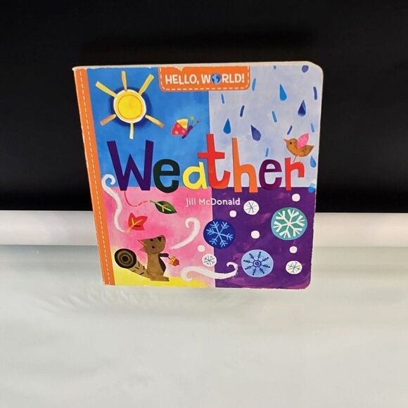 Lot of 2 Toddler Board Books - What Makes a Rainbow And Hello, World! Weather - Picture 7 of 10